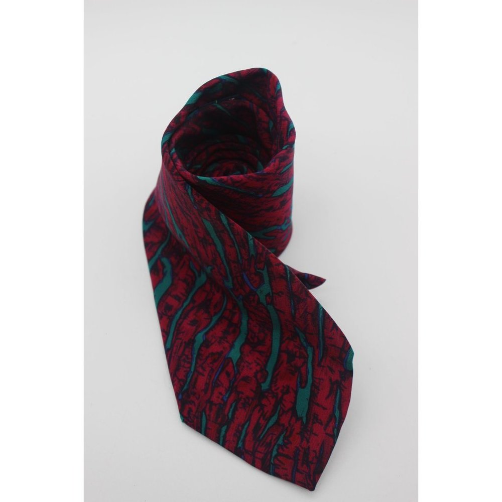 Vintage Stonehenge Molecular Expressions scientific meteorite print silk‎ tie